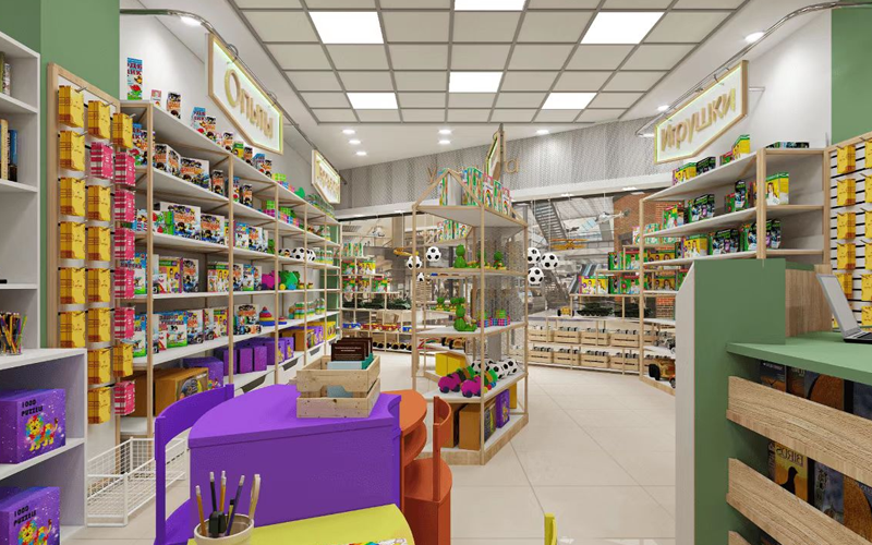 Mini Mall And Mall Showroom Rack